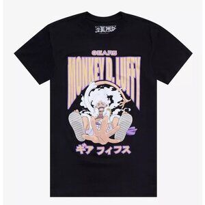 Monkey D. Luffy One Piece Black Graphic Tee XL Anime